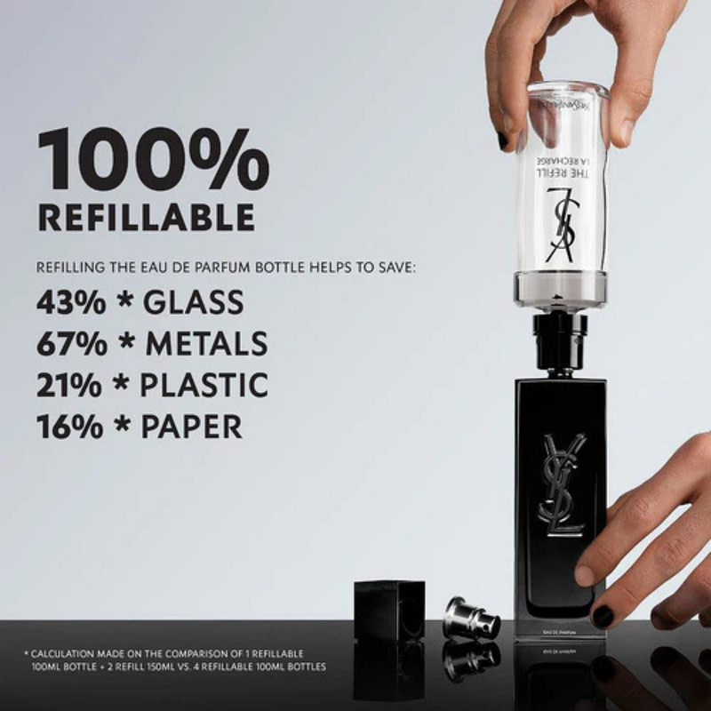 Yves Saint Laurent MYSLF Eau de Parfum 100ml – clean woody floral men’s fragrance