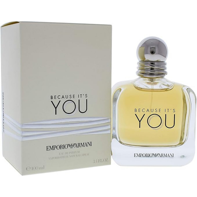 Giorgio Armani Emporio Armani Because It’s You 100ml Eau de Parfum for women – fruity floral fragrance